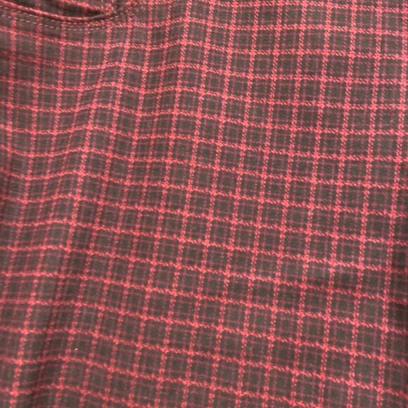 Jessica Simpson Red and Black Skinny Ankle Plaid Jeans - 18W - NWT - Picture 7 of 8